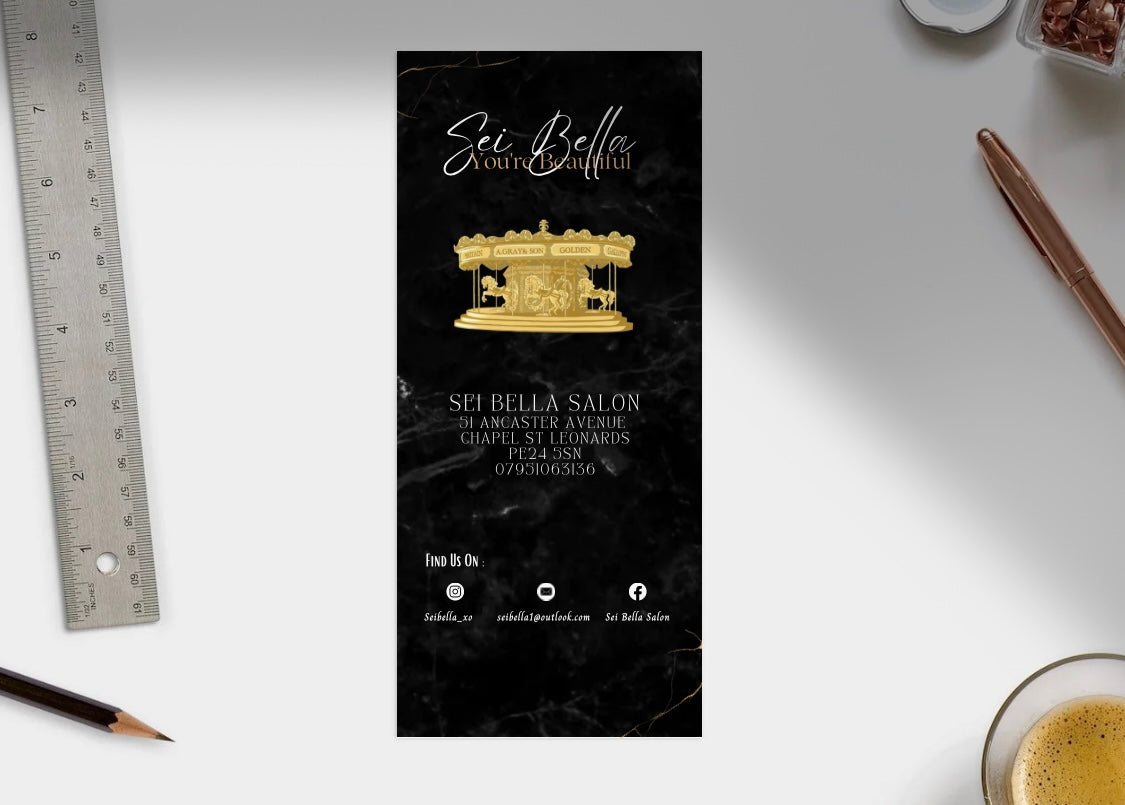 DL 99x210mm Size Custom Leaflets/Flyers image 0