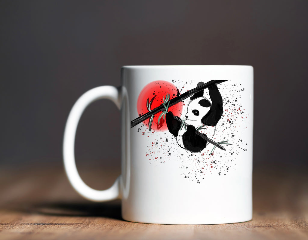 Baby Panda Climbing Bamboo - Artist Collection image 1