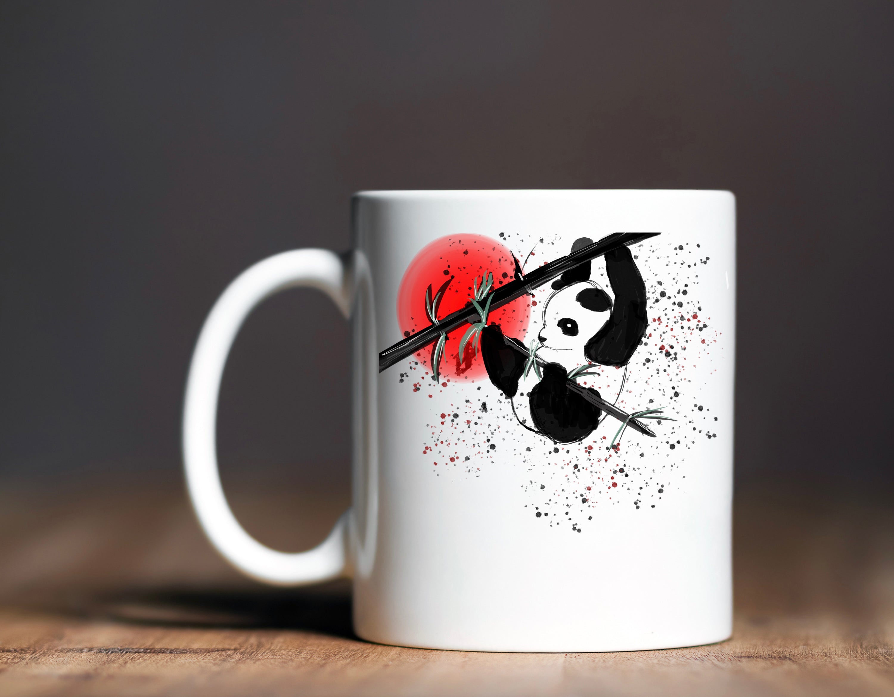 Baby Panda Climbing Bamboo - Artist Collection image 1