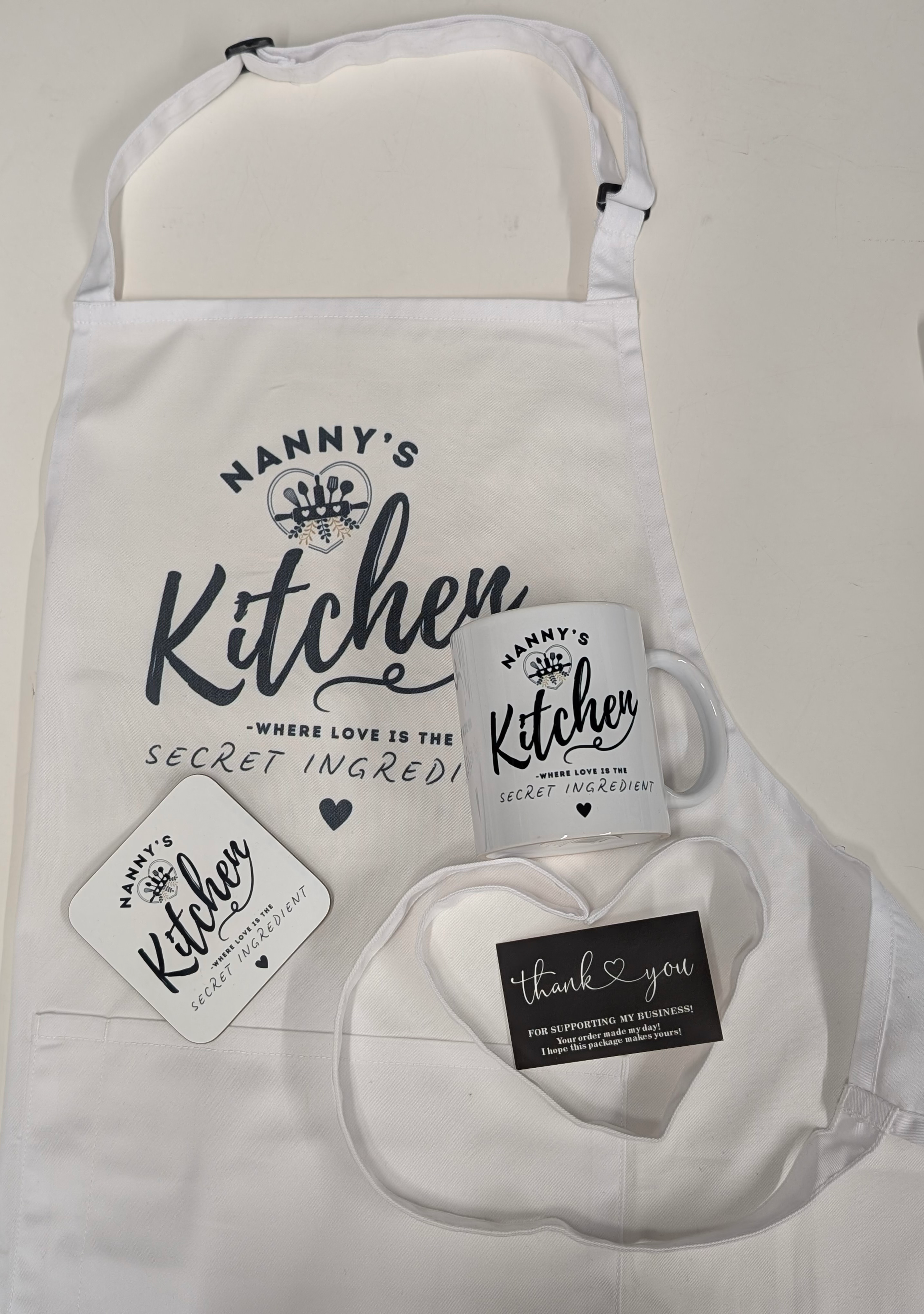 Mother’s Day Bundle - Apron, Mug, Coaster Set  image 8