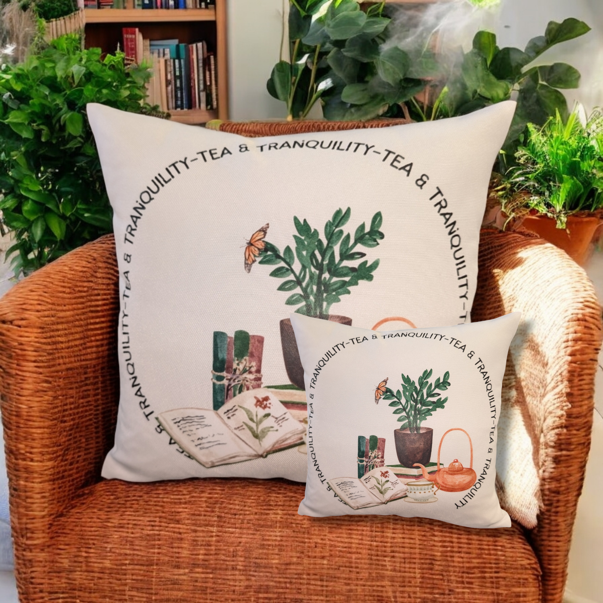 Tea & Tranquility Cushion and Insert Set. image 0