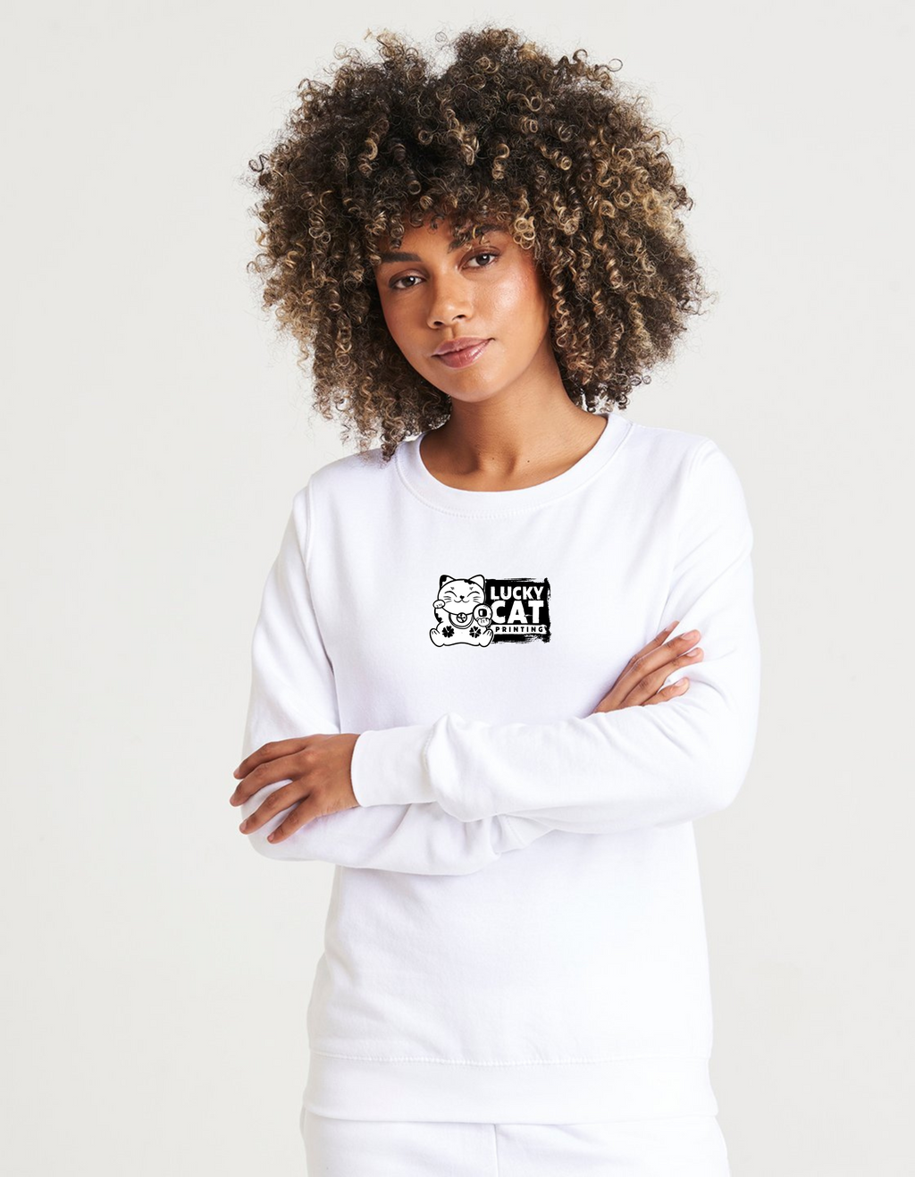 Women’s Fruit Of The Loom Sweatshirt Front Print ONLY  image 0