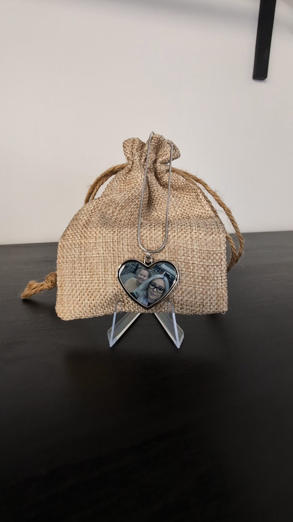 Personalised Heart-Shaped Photo Necklace  image 1