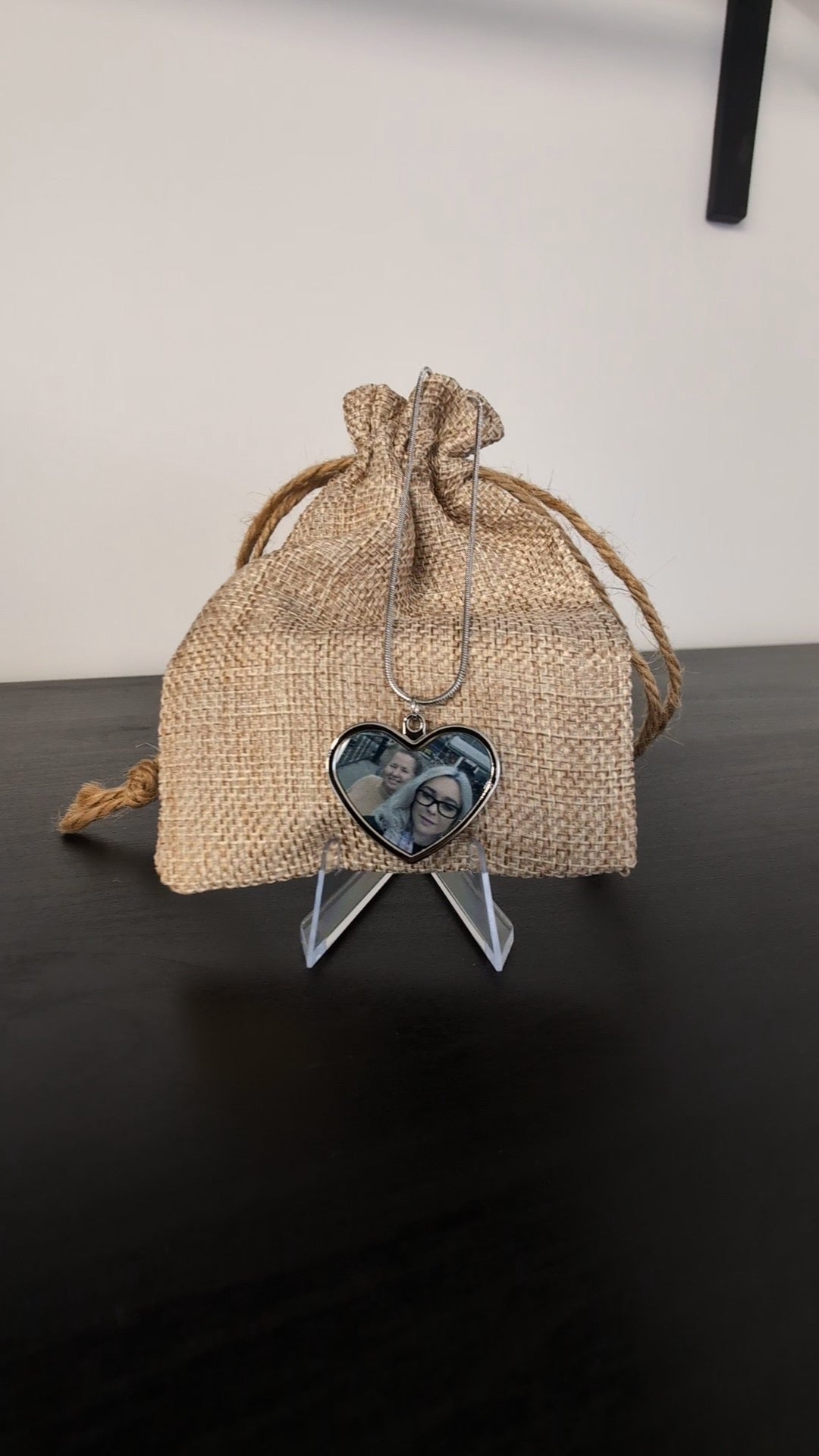 Personalised Heart-Shaped Photo Necklace  image 1