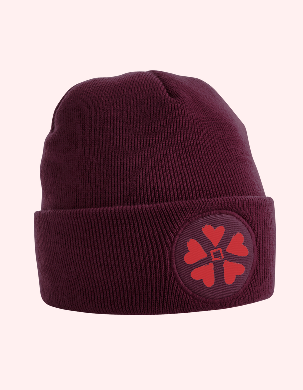 Personalised Beanies – DTF Transfer Printed with Circular Patch image 0