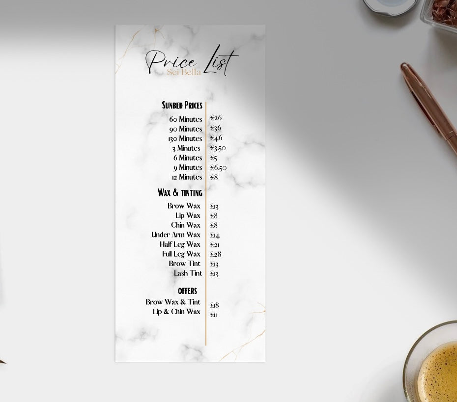 DL 99x210mm Size Custom Leaflets/Flyers image 1