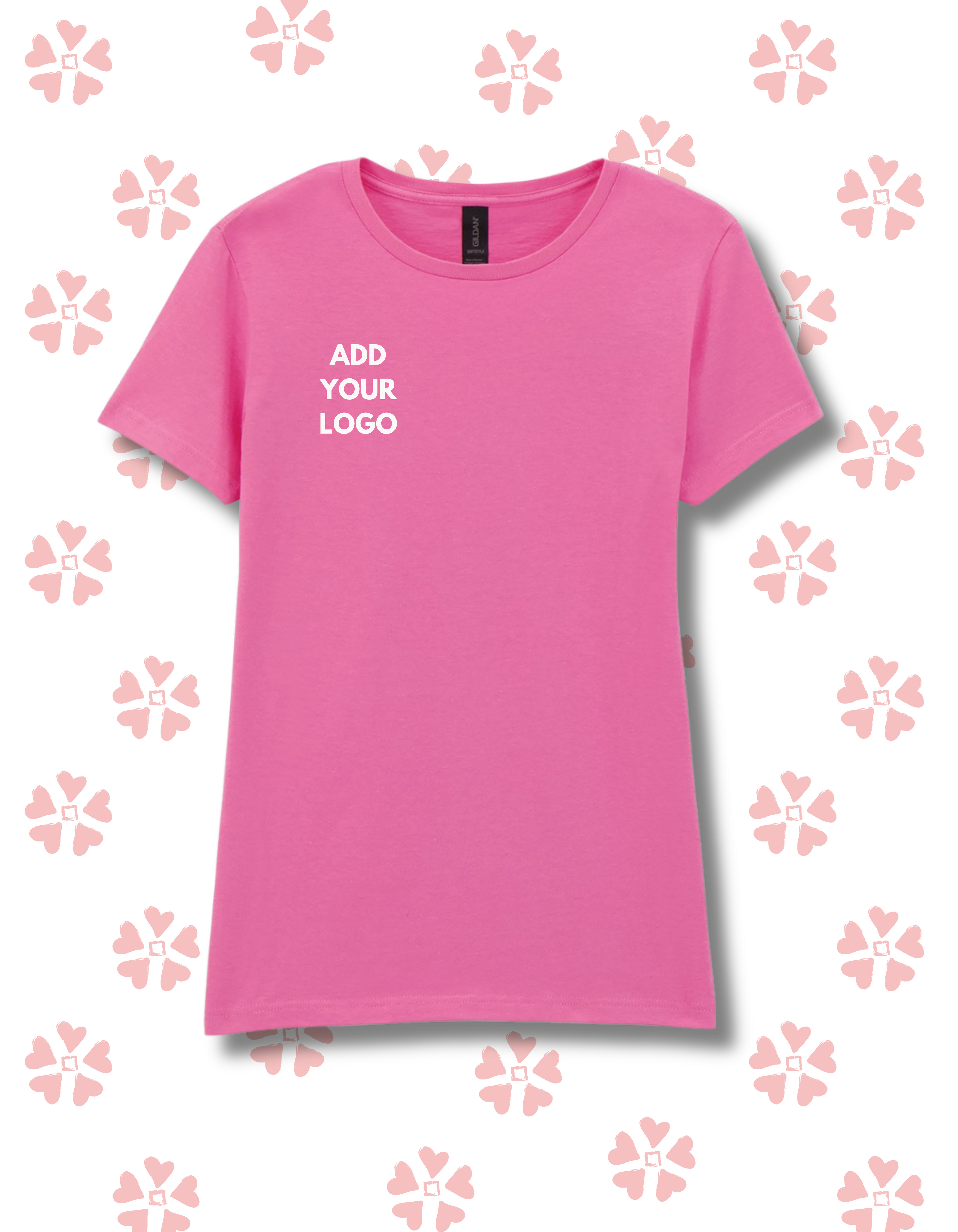 Women’s Fruit Of The Loom Fitted T-shirts Front Print ONLY image 3