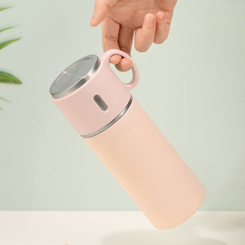 Personalised 500ml Stainless Steel Bottle with Coffee Cup Lid  image 2