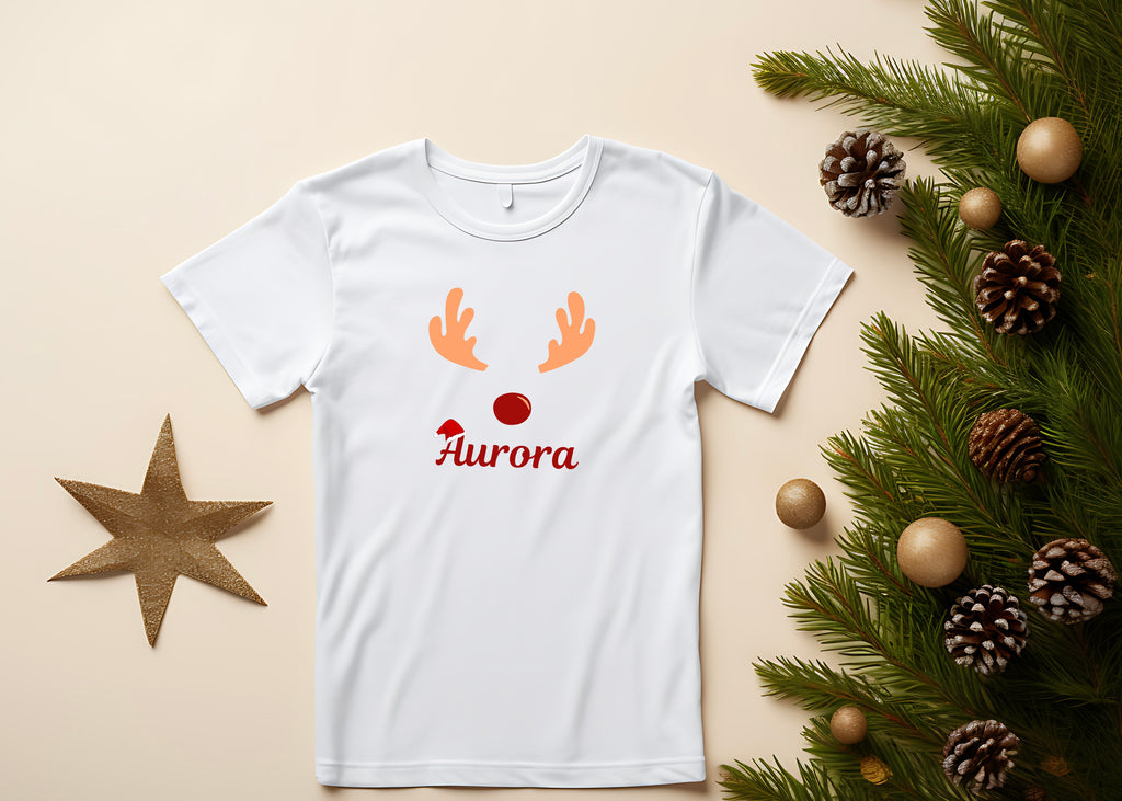 Personalised Reindeer T-shirt image 1