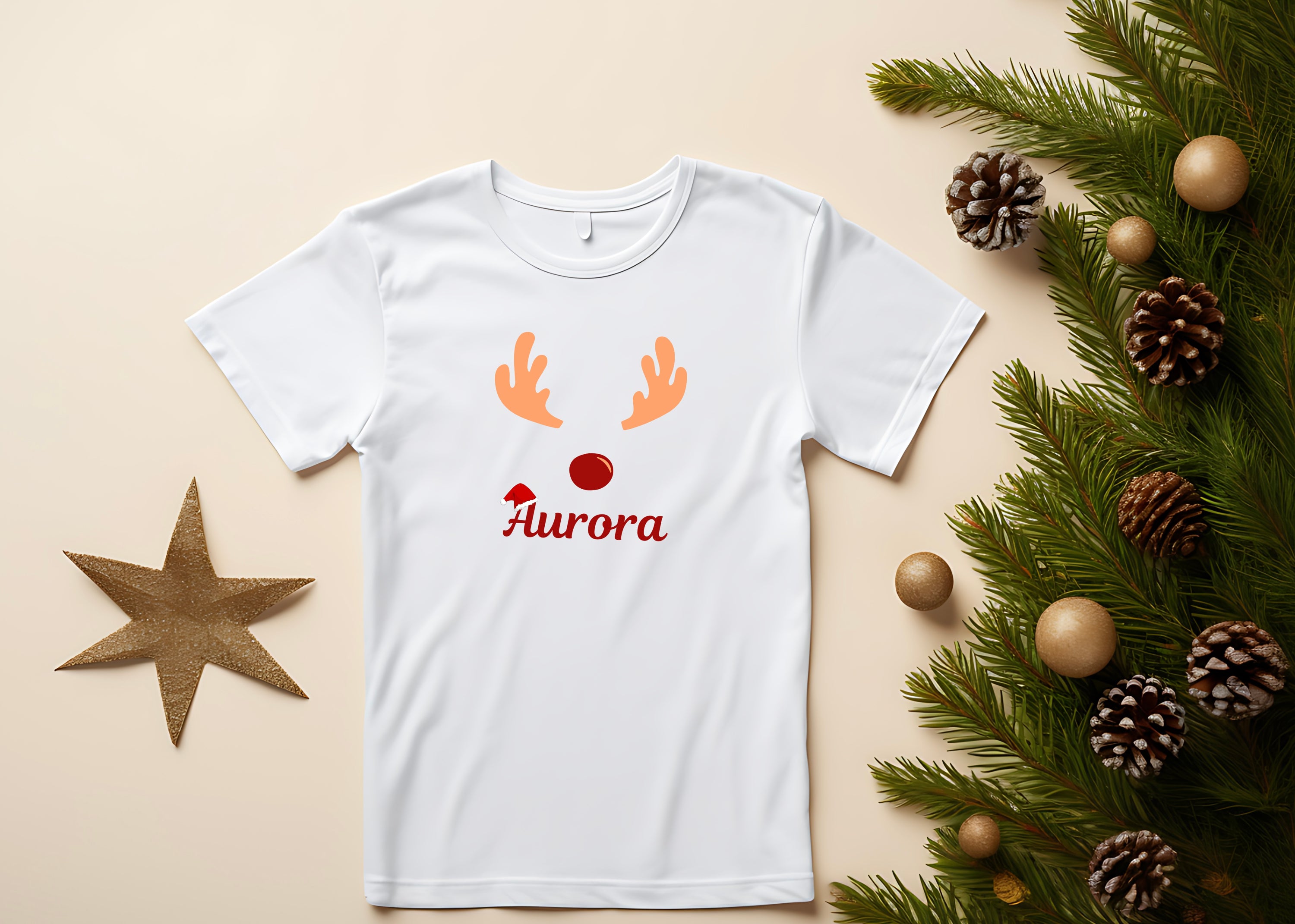 Personalised Reindeer T-shirt image 1