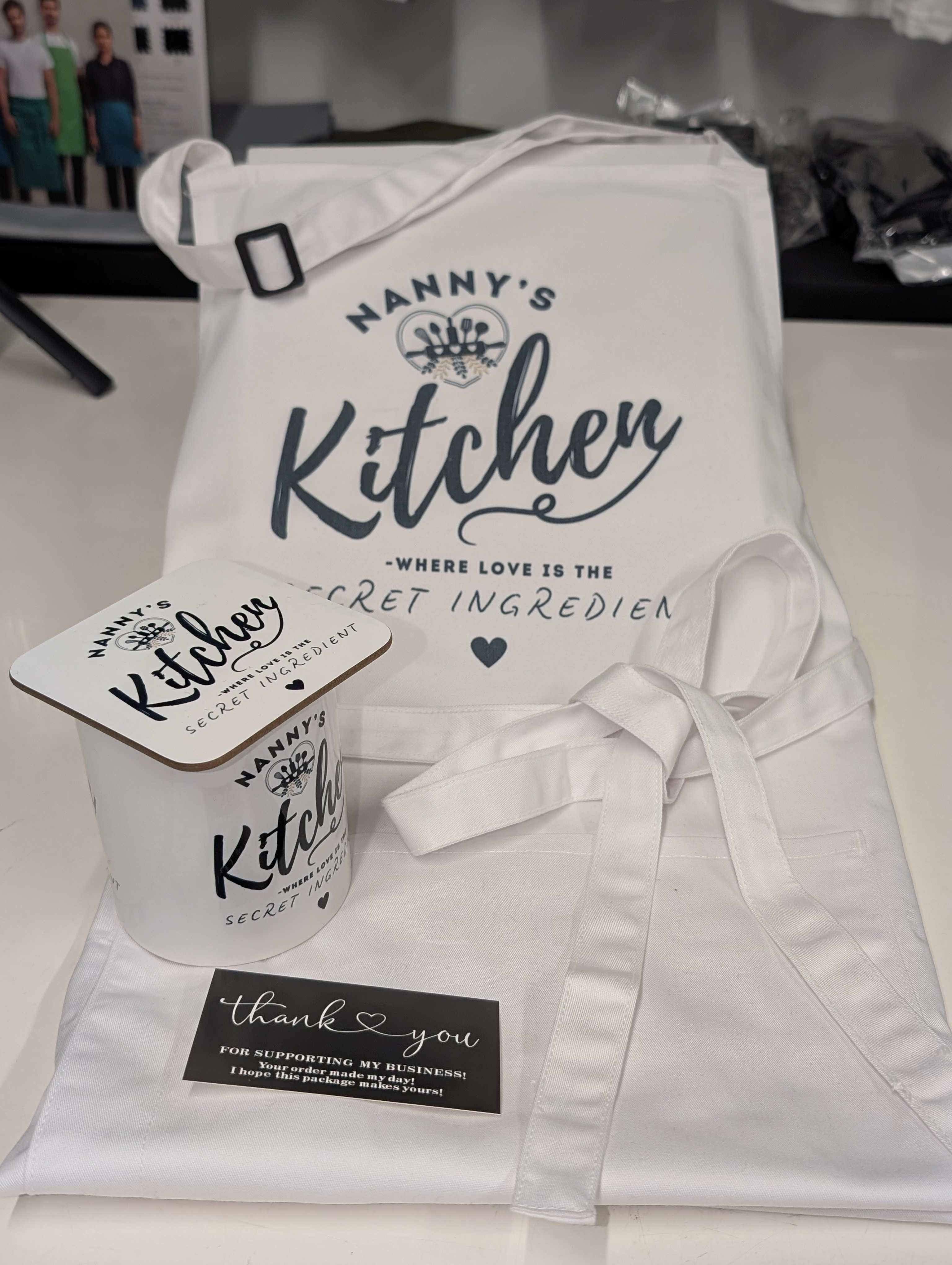 Mother’s Day Bundle - Apron, Mug, Coaster Set  image 6