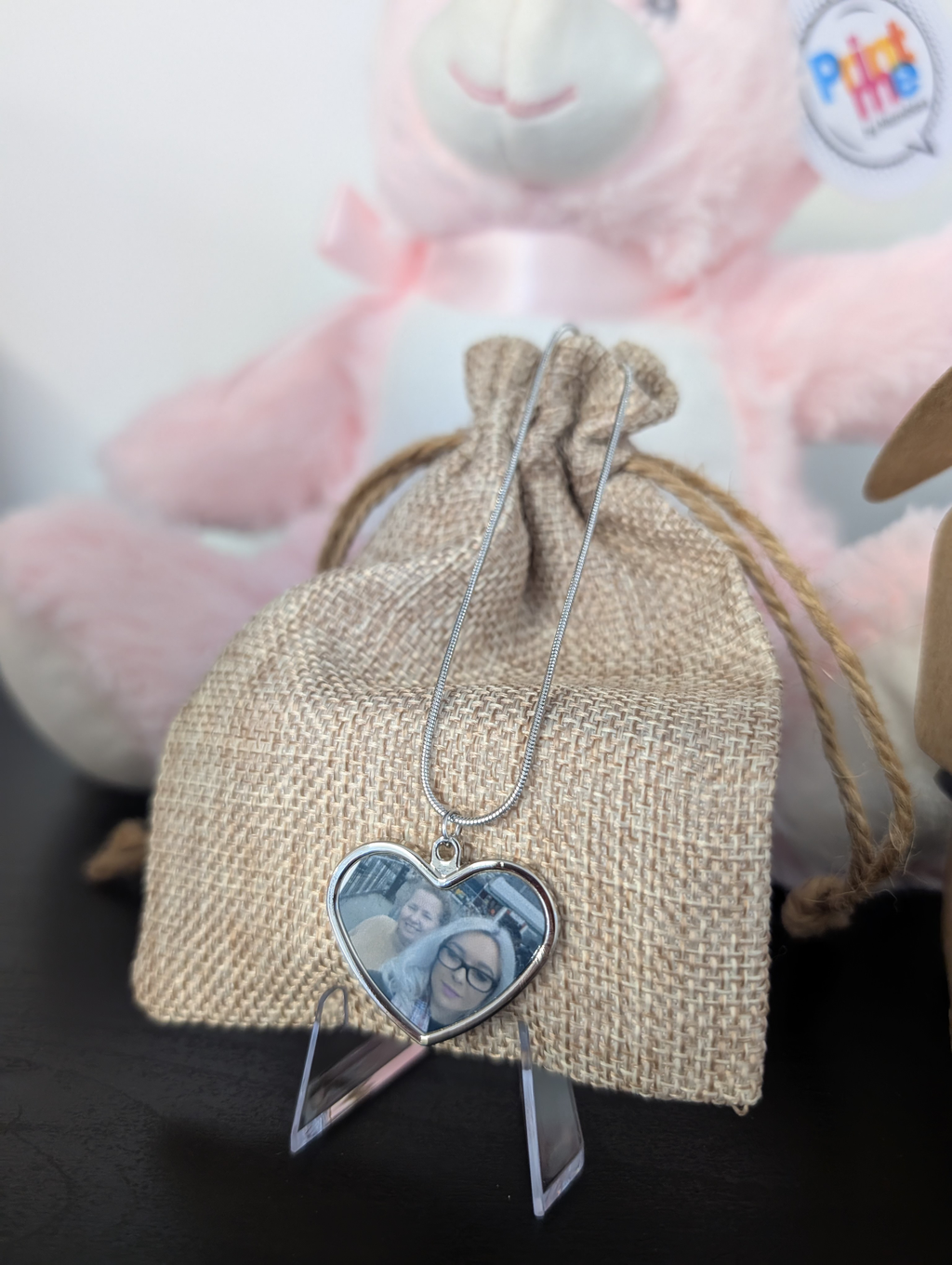 Personalised Heart-Shaped Photo Necklace  image 2