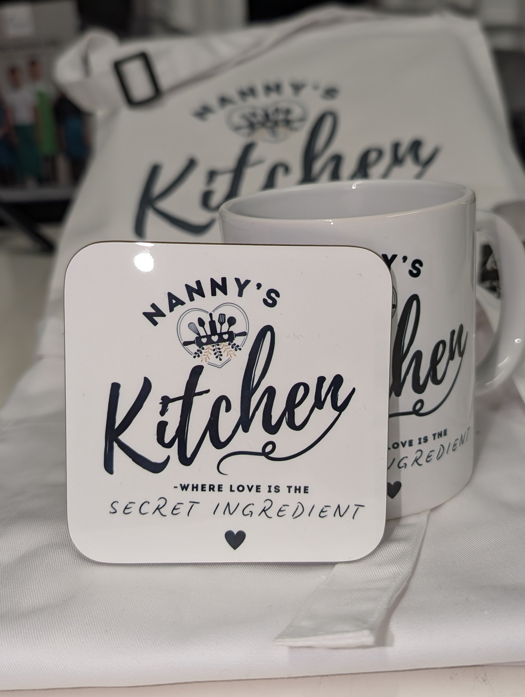 Mother’s Day Bundle - Apron, Mug, Coaster Set  image 7